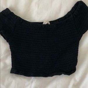Pacsun cropped off the shoulder top